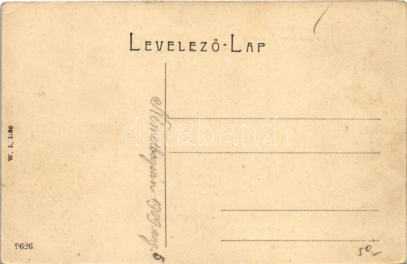 1909 Boksánbánya, Németbogsán, Deutsch-Bogsan, Bocsa Montana; Berzova vize. W.L. 1136. / Barzava river (EK) - Image 2