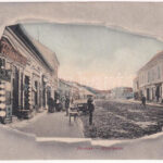 Lippa, Lipova; Fő utca, Huszárek G. A. üzlete. Konstantin Sándor kiadása / Hauptgasse / main street, shops (r)