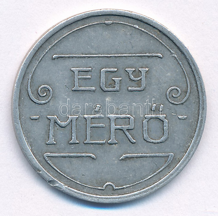 ~1909-1918. 'Egy mérő / Főherczegi Gazdasági Intézőség Bokroshát' Al bárca T:2,2- ph. Hungary ~1909-1918. 'Egy mérő (One unit) / Főherczegi Gazdasági Intézőség Bokroshát' Al token C:XF,VF edge error