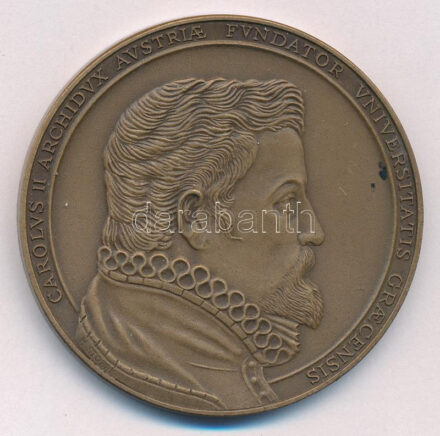 Ausztria 1985. 'A gráci Károly Ferenc Egyetem 400. évfordulójára' bronz emlékérem (50mm) szignó: H.Stobbe T:1- Austria 1985. '400th anniversary of Karl-Franzens-Universität Graz' bronze medallion (50mm) sign.: H.Stobbe C:AU