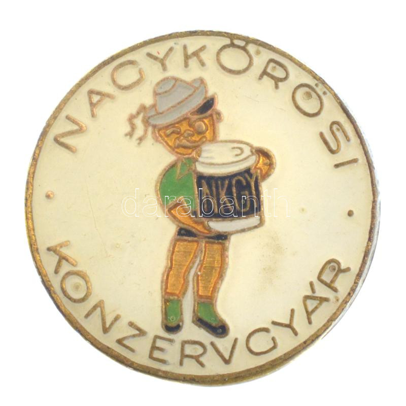 ~1970-1980. 'Nagykőrösi Konzervgyár' műgyantás jelvény (20mm) T:2