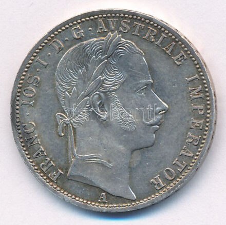 Ausztria 1861A 1Fl Ag 'Ferenc József' T:1-,2 kis patina Austria 1861A 1 Florin Ag 'Franz Joseph' C:AU,XF small patina Krause KM#2219