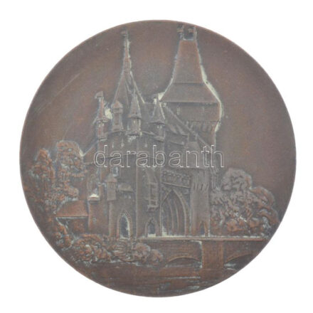 Iván István (1905-1968) 1969. 'Vajdahunyadvár' bronz emlékérem, hátoldalán 'Magyar - NSZK atlétikai viadal Budapest' felirattal (70mm) T:1-