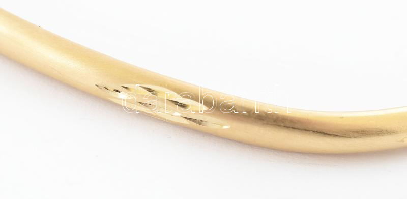 Arany (Au) 14K mintás karperec, jelzett, 7,2×5,9 cm, nettó: 4,8 g - Image 2