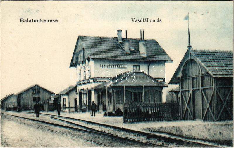 Balatonkenese, vasútállomás. Rosenthal Dávid kiadása