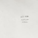 Ezüst (Ag) cukordoboz, jelzett, 14,5×10,5×6 cm, nettó: 366 g - Image 2