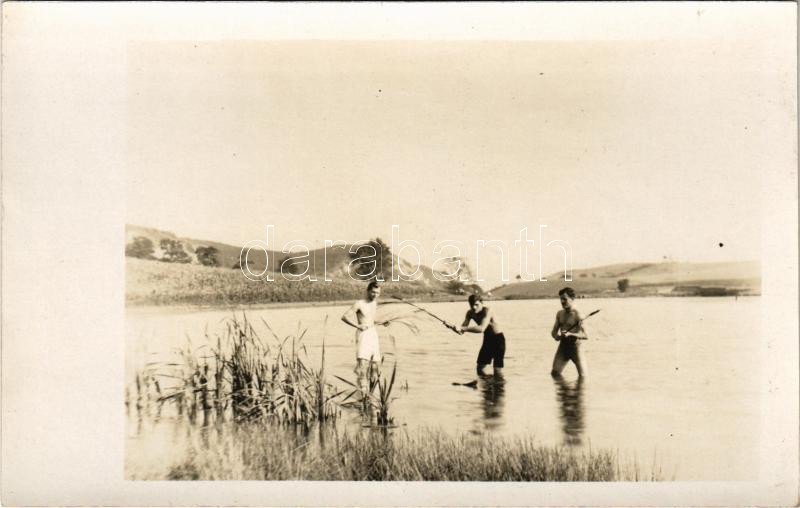 1928 Óbarok (Bicske), Nagy halas tó. Kühtreiber Jenő photo