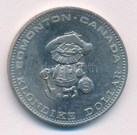 Kanada / Edmonton 1973. 1$ Ni 'Klondike Dollar' T:1-,2 Canada / Edmonton 1973. 1 Dollar Ni 'Klondike Dollar' C:AU,XF