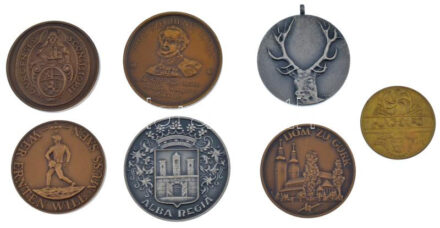 7db-os magyar és külföldi emlékérem-tétel T:1-,2