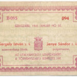Szekszárd 1945. 'Szekszárd M. város' 10P T:III folt - Image 2