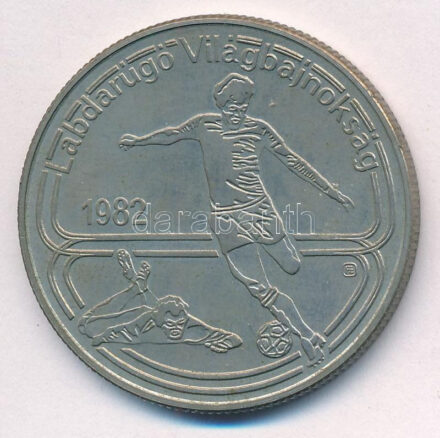 1982. 100Ft Cu-Ni 'Labdarúgó világbajnokság 1982' T:AU,XF patina