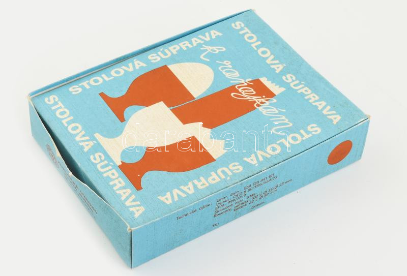 Szlovák retró tojás reggeliző készlet, műanyag, kartondobozban. - Image 2