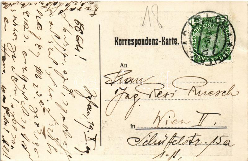 1909 Der erste österreichische Lenkballon 'Estaric I.' Gebrüder Renner / The first Austrian steering hot air balloon 'Estaric I.' / Első osztrák kormányozható hőlégballon (r) - Image 2