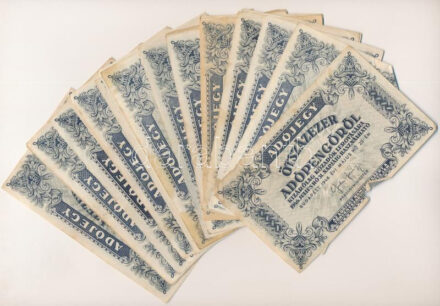 1946. 500.000AP (30x, nagyrésze sorozatszám és vízjel nélkül) T:II-III- Adamo P52