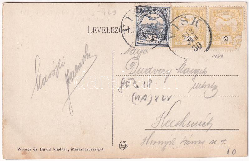 1913 Aknasugatag, Ocna Sugatag; Bányatelep látképe. Wizner és Dávid kiadása / mine colony - Image 2