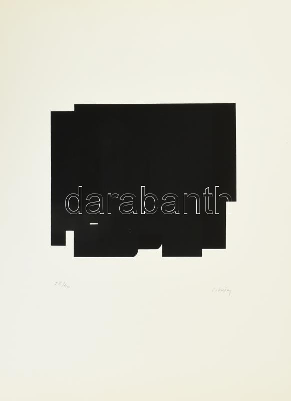 Hetey Katalin (1924-2010): Rész egész. Szitanyomat, papír. Jelzett. Számozott (23/40). Lapméret: 54x43 cm / Screenprint on paper, signed, numbered (23/40).