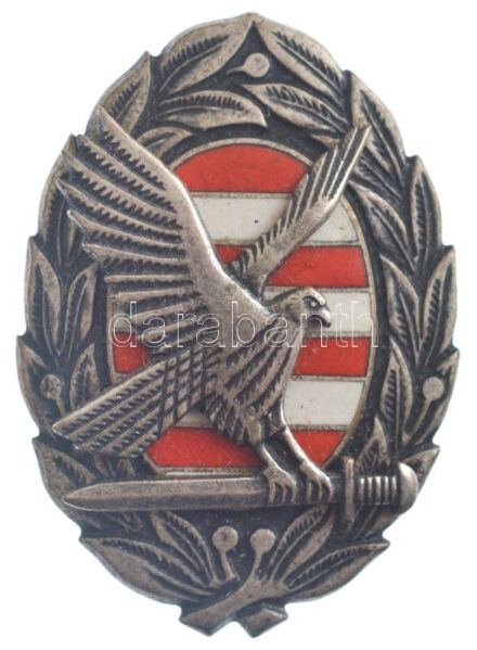 DN 'Zrínyi Miklós Katonai Akadémia - Hadműveleti Akadémiai jelvény' zománcozott fém jelvény (46x33mm) T:1-