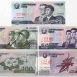 Észak-Korea 2002-2013. 5W-5000W (10xklf) MINTA felülbélyegzéssel és '0000000' sorszámmal T:I,I- North Korea 2002-2013. 5 Won - 5000 Won (10xdiff) with 'SPECIMEN' overprint and '0000000' serial C:UNC,AU