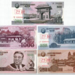 Észak-Korea 2002-2013. 5W-5000W (10xklf) MINTA felülbélyegzéssel és '0000000' sorszámmal T:I,I- North Korea 2002-2013. 5 Won - 5000 Won (10xdiff) with 'SPECIMEN' overprint and '0000000' serial C:UNC,AU - Image 3