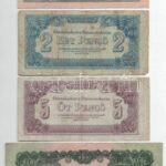 1944. 1P-100P (7xklf) 'A Vöröshadsereg Parancsnoksága' T:III,III- közte szép papír, folt, szakadás