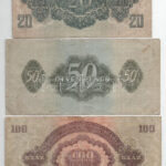 1944. 1P-100P (7xklf) 'A Vöröshadsereg Parancsnoksága' T:III,III- közte szép papír, folt, szakadás - Image 4