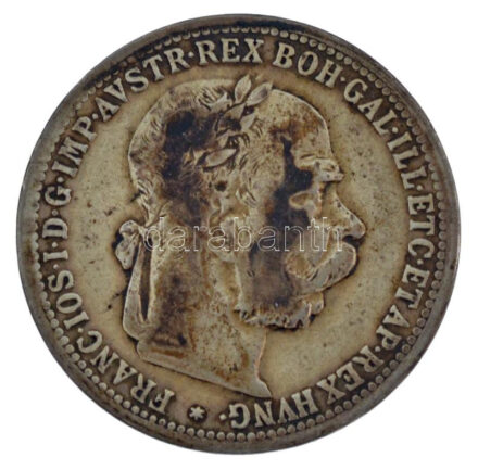 Ausztria 1897. 1K Ag 'Ferenc József' T:2,2- patina Austria 1897. 1 Corona 'Franz Joseph' C:XF,VF patina Krause KM#2804