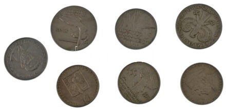 Lengyelország 1965-1971. 10Zl Cu-Ni (6xklf) forgalmi emlékkiadás + 1974. 20Zl 'Marceli Nowotko' T:1-,2 Poland 1965-1971. 10 Zlotych Cu-Ni (6xdiff) commemorative issues + 1974. 20 Zlotych 'Marceli Nowotko' C:AU,XF