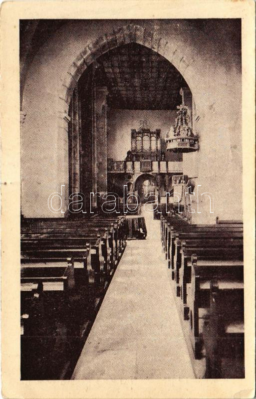 Dés, Dej; Református templom belső / Calvinist church interior (EK)