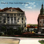 1940 Kolozsvár, Cluj; Piata Unirii / Fő téri részlet / main square + '1940 Kolozsvár visszatért' So. Stpl. (EK)