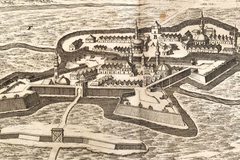 1698 'Canischa', Nagykanizsa látképe, alul jelmagyarázattal, In: Merian, Matthäus: Theatrum Europaeum. Frankfurt a. M., 1698. XIII. kötetében. Szalai: Nagykanizsa 1698/1., rézmetszet, papír, alul a lapon folttal, de egyébként, jó - Image 2