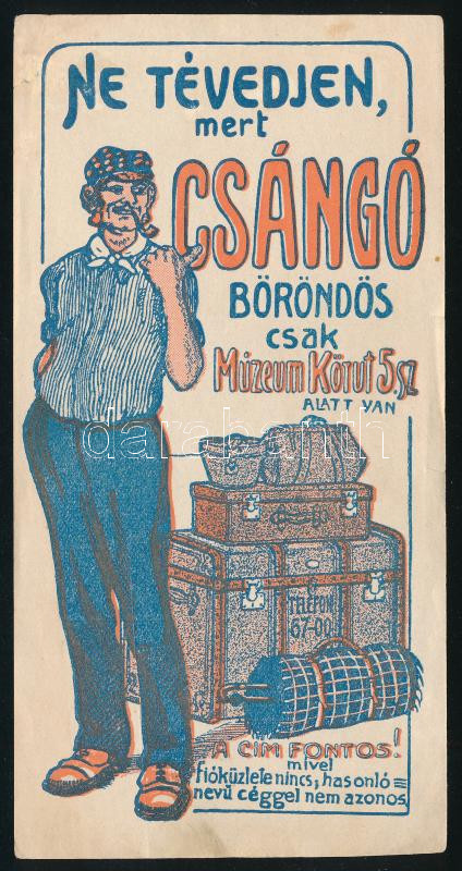 Csángó böröndös számolócédula