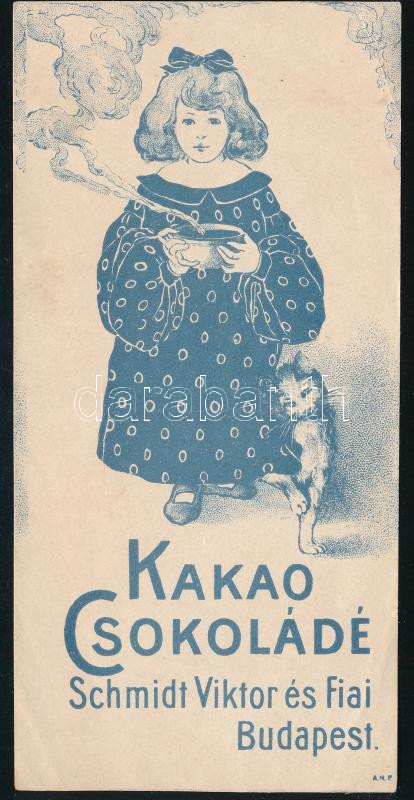 Schmidt kakaó és csokoládé számolócédula