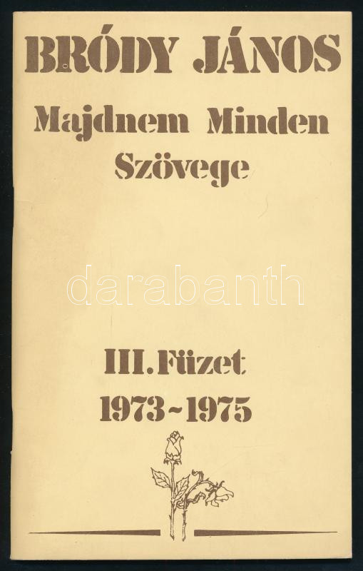1987 Bródy János majdnem minden szövege 1-3 füzet- Zeneműkiadó - Image 2