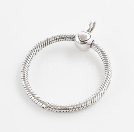 Ezüst(Ag) charmtartó medál, Pandora jelzéssel, d: 3 cm, nettó: 8,15 g