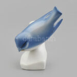 Zsolnay cinege, kézzel festett porcelán figura, jelzett, minimális kopással, m: 9 cm