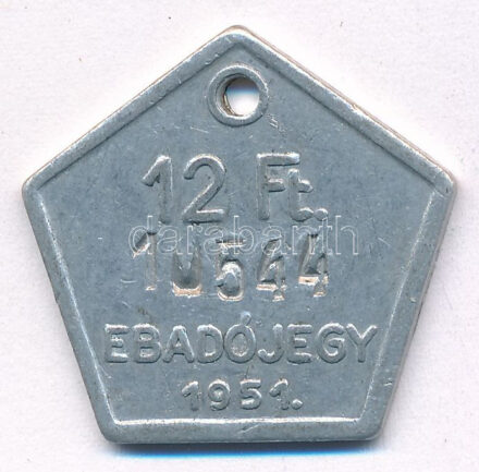 1951. 12Ft 'Ebadójegy' Al bárca T:AU,VF