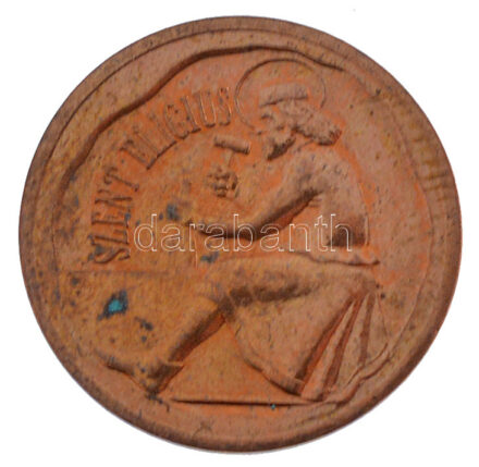 DN 'Magyar Pénzverő Rt. / Szent Eligius' kétoldalas bronz látogatói érme (20mm) kis patina