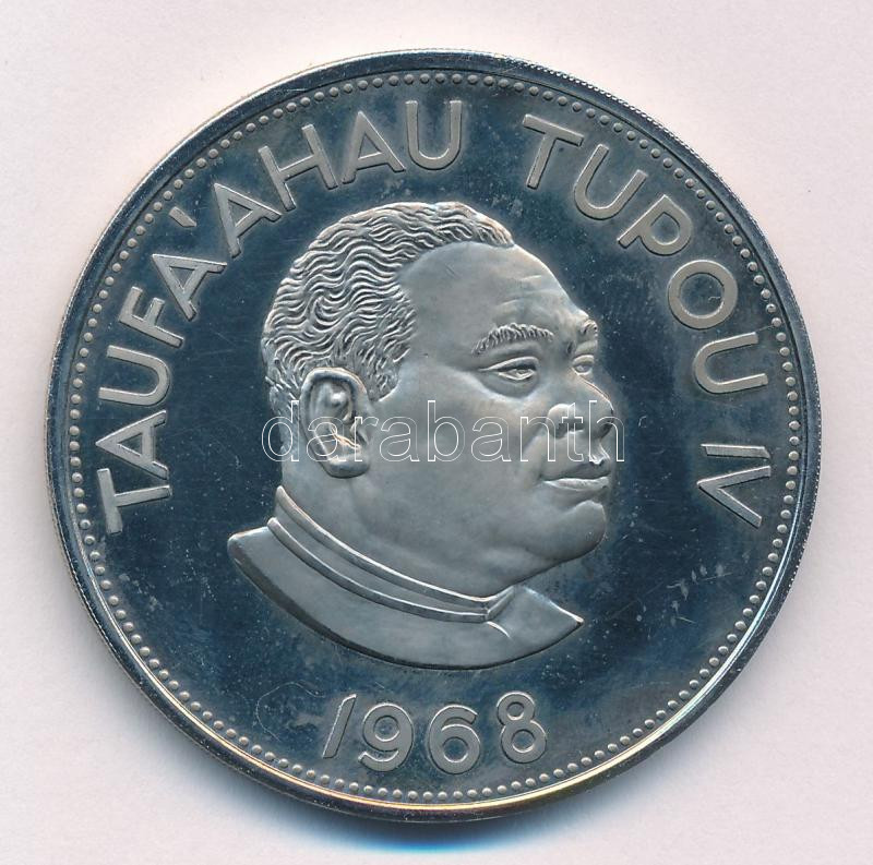 Tonga 1968. 2P Cu-Ni T:1 (eredetileg PP) Tonga 1968. 2 Pa'anga Cu-Ni C:UNC (originally PP) Krause KM#37