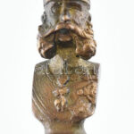 Ferenc József (1830-1916) osztrák császár, magyar király, bronz fejes bot, szép állapotban, h: 90 cm - Image 2