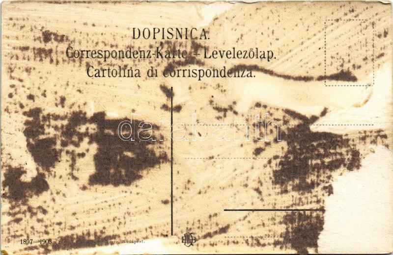 Dubrovnik, Ragusa; Stradon, Teka Drobac, Giuseppe Pini / utca és üzletek. Divald Károly 1897-1908. / street, shops (Rb) - Image 2