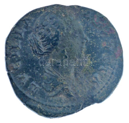 Római Birodalom / Róma / Lucilla 164-169. AE As bronz 'Hereditas Hungaricas' tanúsítvánnyal (11,63g) T:2- patina Roman Empire / Rome / Lucilla 164-169. AE As bronze with 'Hereditas Hungaricas' certificate 'LVCILLA AVGVSTA / IVNO REGINA S-C'