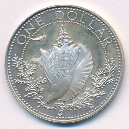 Bahamák 1974. 1D Ag 'II. Erzsébet' T:1 (eredetileg PP) Bahamas 1974. 1 Dollar Ag 'Elisabeth II' C:UNC (originally PP) Krause KM#65a