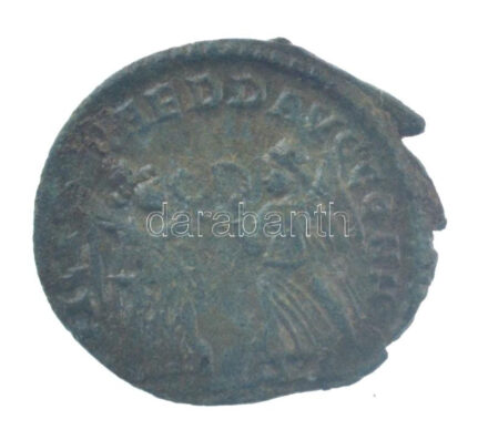 Római Birodalom / II. Constantius ~347-348. AE4 bronz (1,05g) T:2,2- patina, kis kitörés Roman Empire / Constantius II ~347-348. AE4 bronze '[CONSTANT]-IVS PF AVG / VICTORIAE DD AVGG Q NN' (1,05g) C:XF,VF patina, crack