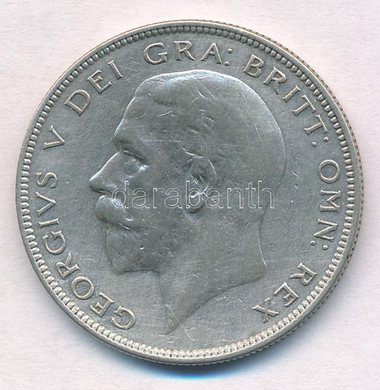 Nagy-Britannia 1936. 1/2C Ag 'V. György' T:2,2- Great Britain 1936. 1/2 Crown Ag 'George V' C:XF,VF Krause KM#835