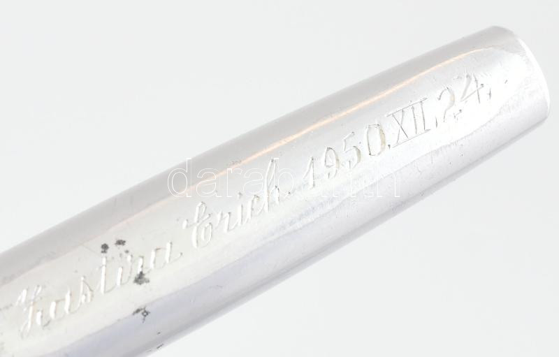 Watermans töltőtoll, jelzett, kupakon névgravírozással 1950-ből, műbőr tokban, h: 13 cm - Image 3
