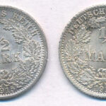 Német Birodalom 1915. 1/2M Ag (2xklf, A és D verdejel) T:1-,2 German Empire 1915. 1/2 Mark Ag (2xdiff, A and D mintmarks) C:AU,XF