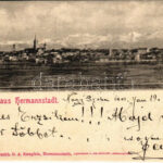 1901 Nagyszeben, Hermannstadt, Sibiu; látkép. G. A. Seraphin kiadása / general view