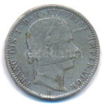 1859A 1/4Fl Ag 'Ferenc József' T:2-,3 fülnyom Hungary 1859A 1/4 Florin 'Franz Joseph' C:VF,F ear mark Krause KM#2214