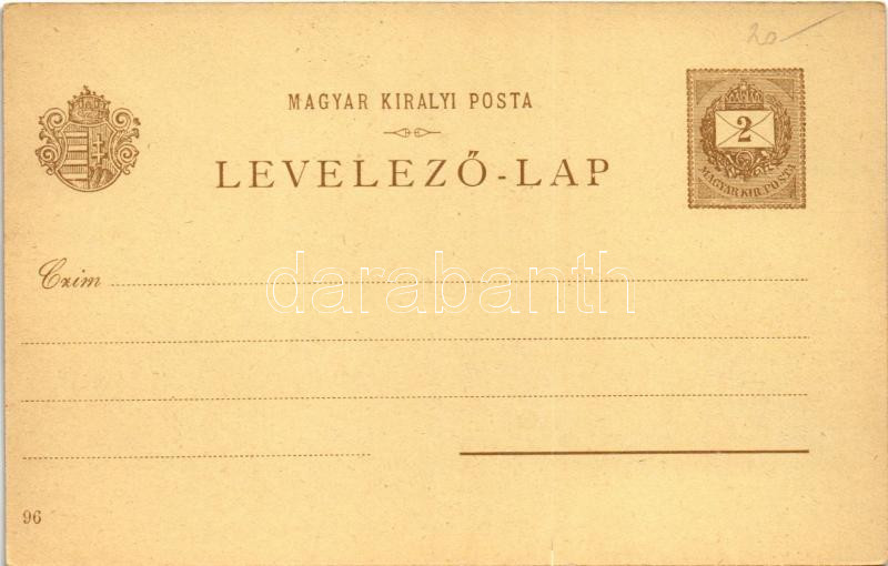Budapest I. Ezredéves Országos Kiállítás, Királyi vár, Mátyás templom, Szent István napi körmenet, litho barna 2 Kr. Ga. s: K. L. - Image 2