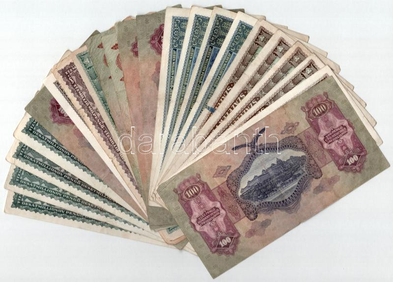 22db-os vegyes pengő bankjegy tétel T:I--III- - Image 2